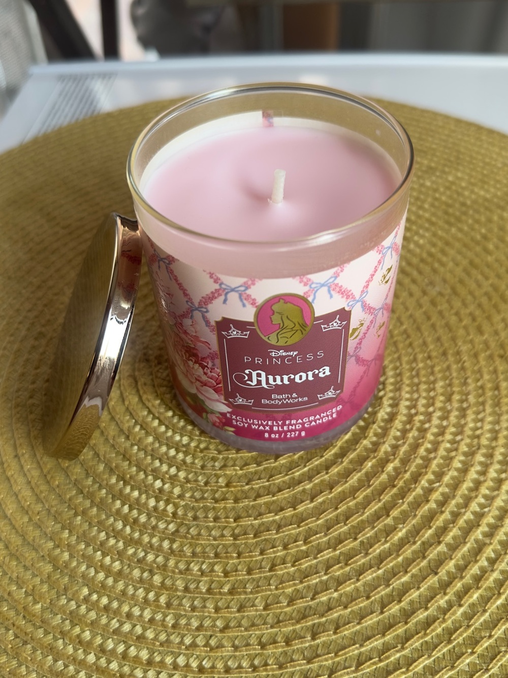 Bath & Body Works Disney Princess Aurora Single-Wick Candle 🩷✨ - Picture 2 of 2